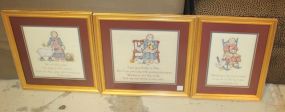 Set of Three Religious Needlepoint's 16"w., 13"h.