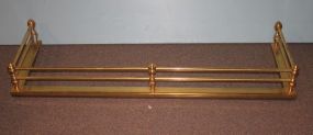 Brass Firefender some rust, 50"w, 16"d., 7"h.