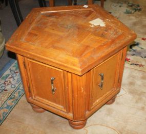 Five sided Side Table 24"dia., 21"h.