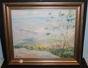 Signed A Reilly Landscape 23"w., 19"h.