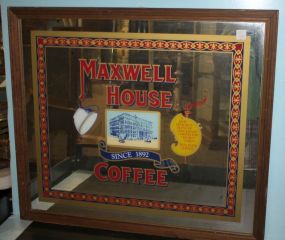 Maxwell House Coffee Mirror 30"w., 26"h.
