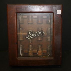 1978 Knock on Wood Corporation Spice Cabinet 14"w., 16"h.