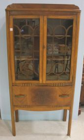 Depression Era China Cabinet 31"w., 15"d., 67"h.