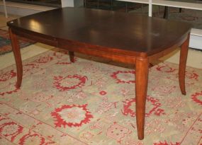 Unusual Shape Dining Table With French style legs; 68" w., 40" d., 28" h.