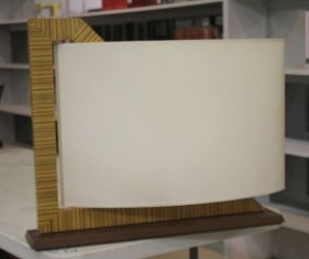 Ultra Modern Lamp 25 1/2" w., 22 1/2" h.