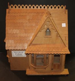 Plywood Storybook Doll House 17" w., 20' h.