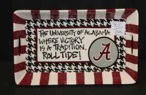 Alabama Houndstooth Tray 8 1/2" w., 5 1/4" d., 1 1/2" h.