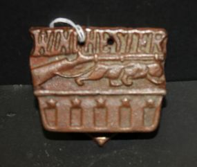 Reproduction Cast Iron Winchester Match Holder 3 1/2" h.