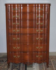 Seven Drawer Cherry Chest by Continental Furniture Company matches Lot 336, 37"w., 21"d., 56"h.