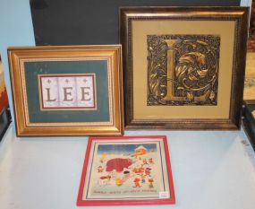 Framed Letter "L", Bubble Meets Jo-Joy's Friends, Lee Frame