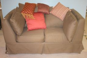 Upholstered Settee 60"w., 32"d., 34"h.