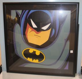 Limited Edition Lithograph of 1994 Warner Brothers "Batman" has COA 22/300, 29"square.