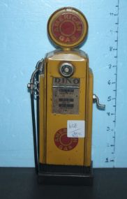 Metal Dino Gasoline Pump 10"h.