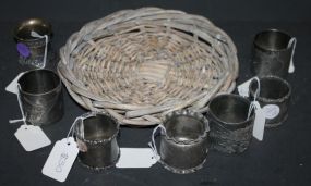 Seven Silverplate Napkin Rings Rings