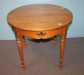 Maple Round Table Columbia Furniture Company, 30"dia., 25"h.