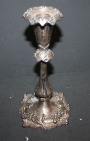 Silverplate Candlesticks 9"h.
