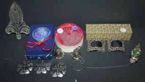 Shoe Buckles, Christmas Decoration, Four Cloisonn Bell Key Chain, and Perfume Stopper Shoe Buckles, Christmas Decoration, Four Cloisonne Bell Key Chain, and Perfume Stopper