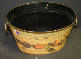 Painted Tin Container