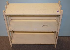 Painted Three Shelf Stand 26"w., 9"d., 25"h.