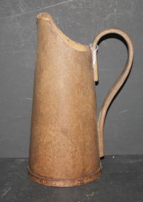 Wood Pitcher 12"h.