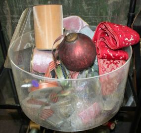 Basket of Ribbon all different kinds