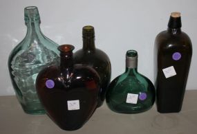 5 Glass Bottles