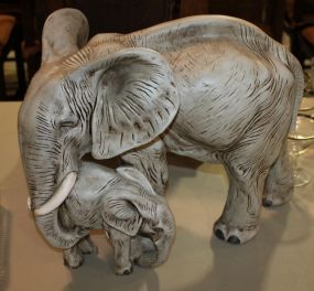 Resin Elephants 11"h.