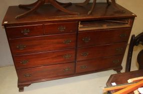 Vintage Bureau vintage bureau, chest with eight drawers. 56"w., 20"d., 36"h.
