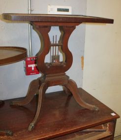 Duncan Phyfe Style Side Table 24"w., 24"h.