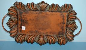 Metal Serving Tray 21"long.