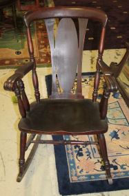 Vintage Mahogany Rocker Well built Rocker, 23"w., 36"h.