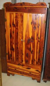 1940s Cedar Wardrobe 31"w., 20"d., 65"h.