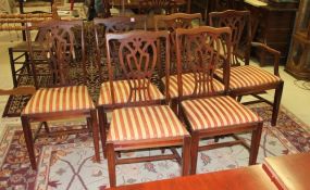 Set of Six Duncan Phyfe Style Chairs 16"w., 17"d., 37"h.