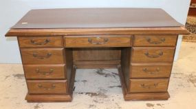 Contemporary Partners Desk Contemporary partners desk; 60" w., 29 1/2" d., 30" h.