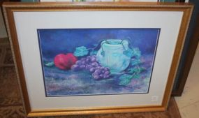 E. Paige Haynes Print of Fruit 126/175 23"w., 19"h.
