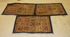 Three Rugs 20"w., 34"h.