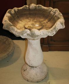 Concrete Bird Bath 24"h., 22"dia.