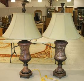 Pair Decorative Table Lamps 32"h.