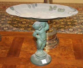 Metal Cupid Centerpiece 15"w., 14"h.