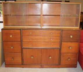 Vintage Bookcase/Cabinets 72"w., 19"d., 63"h.