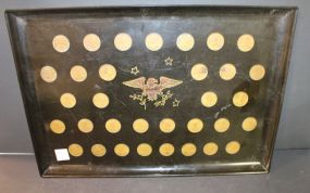 Coin Serving Tray 18" x 12 1/2"