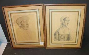 Two Vintage Prints 10 1/2"w, 12"h