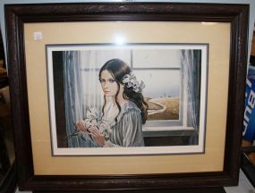 Limited Edition Print Limited Edition "Lily" Print Signed lower right. Bannister 32"w, 26"h