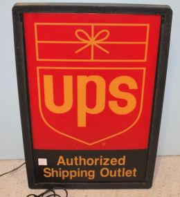 UPS sign 16"w 23"h