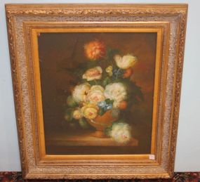 Contemporary Oil Painting of Flowers 29"w, 33"h