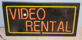 Video Rental Sign 30"w, 15"h