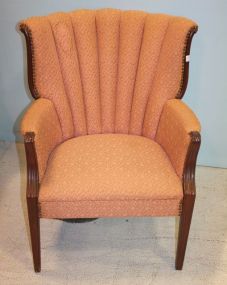 1950's Channel Back Chair 26"w, 17"d, 34"h