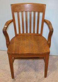 Oak Desk Chair 23"w, 35"h