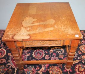 Contemporary Side table 26"w, 26"d, 21"h