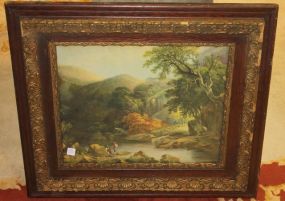 Vintage Print in nice Frame 29"w, 25"h